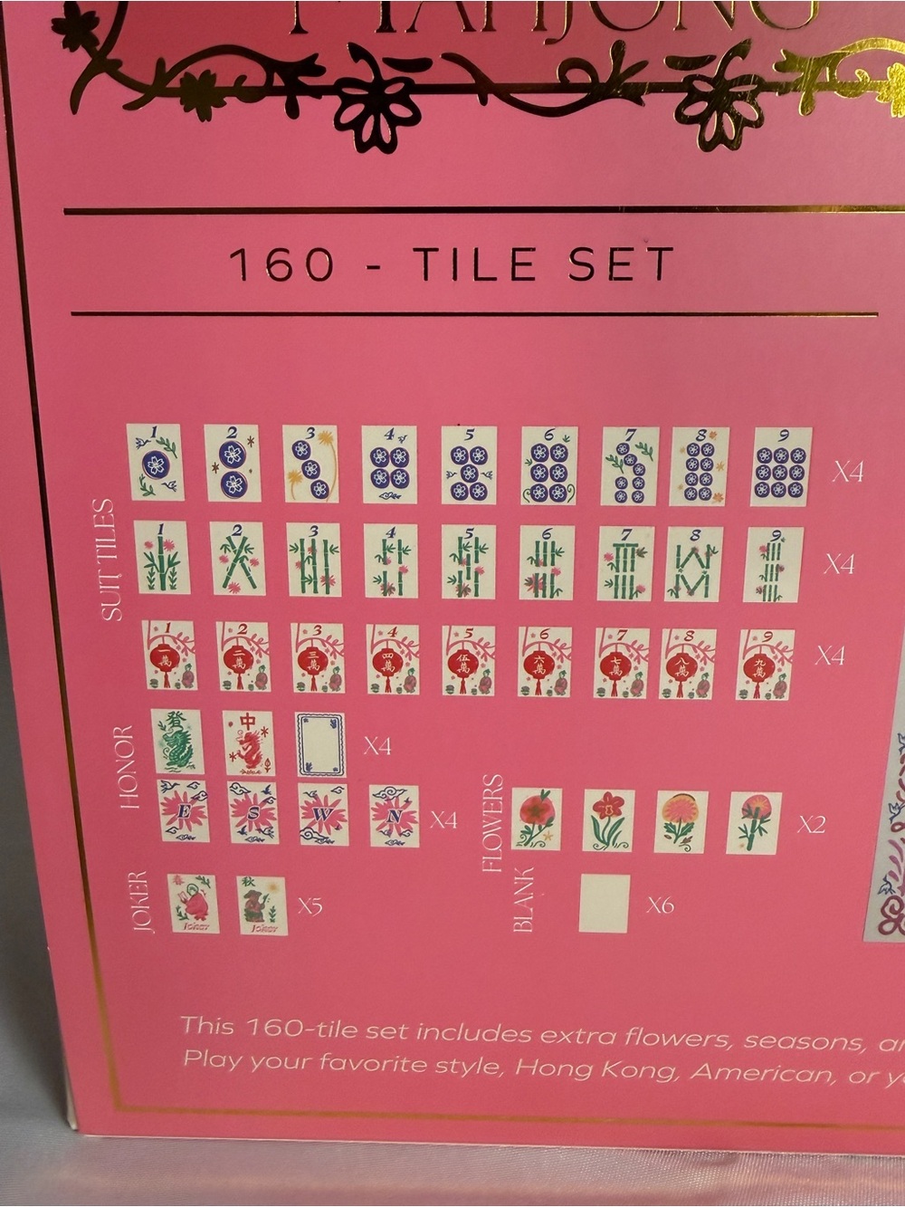 Maison Lude MAHJONG Blooming Edition Set with Cream, Orange & Pink Accents NIB - Picture 6 of 8